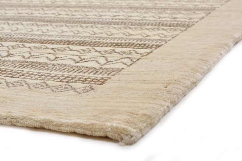 Løber Gabbeh Tæppe - Loribaft Persisk - 297 x 85 cm - sand