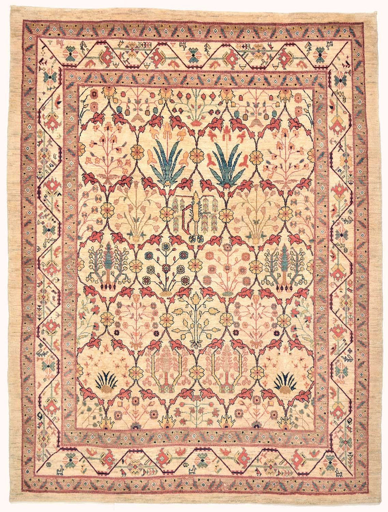 Gabbeh Tæppe - Loribaft Persisk - 236 x 175 cm - flerfarvet