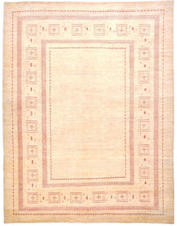 Gabbeh Tæppe - Loribaft Persisk - 417 x 309 cm - beige
