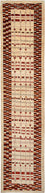 Løber Gabbeh Tæppe - Loribaft Persisk - 391 x 88 cm - flerfarvet