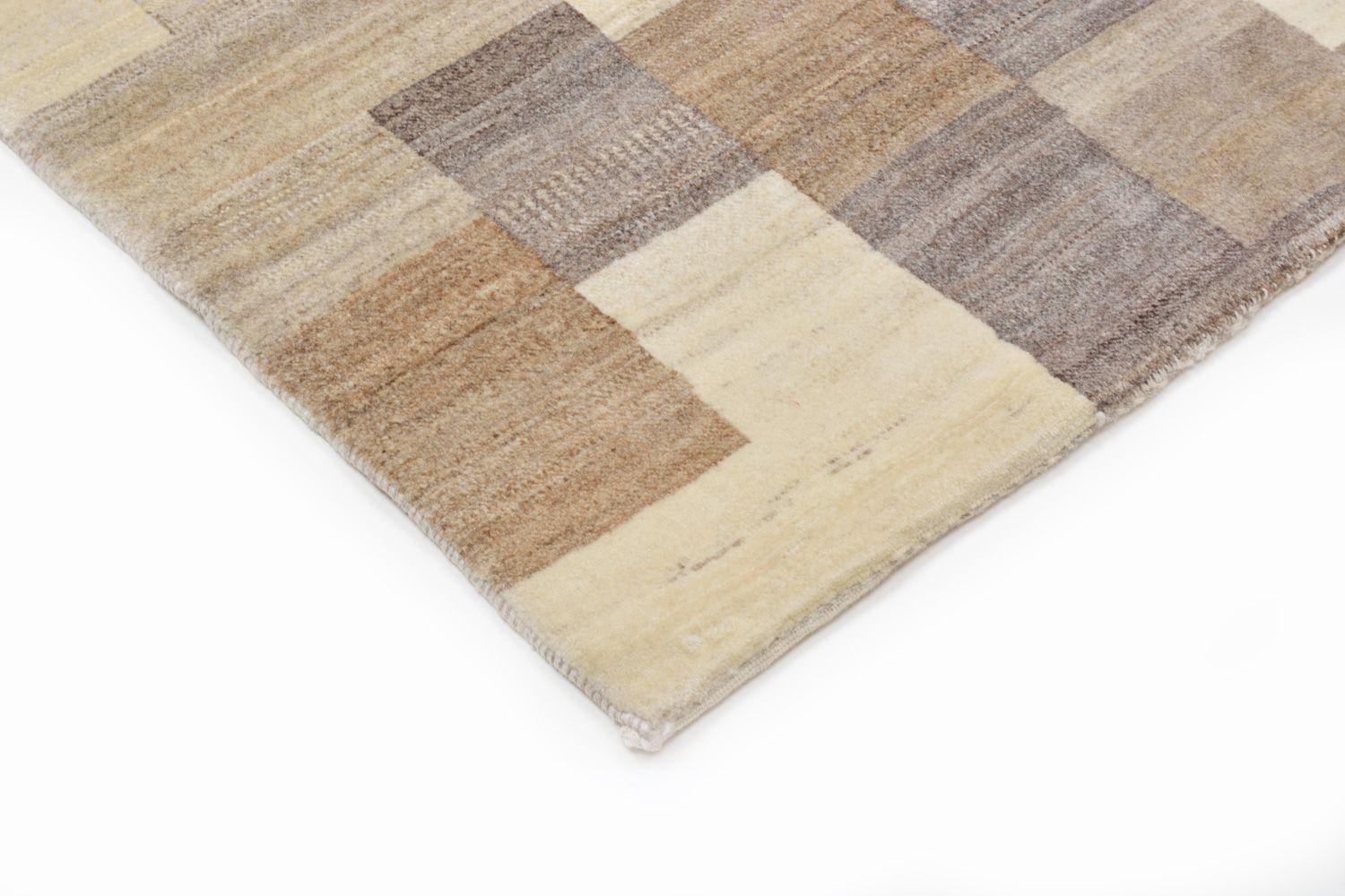 Gabbeh Tæppe - Loribaft Persisk - 146 x 122 cm - lys brun
