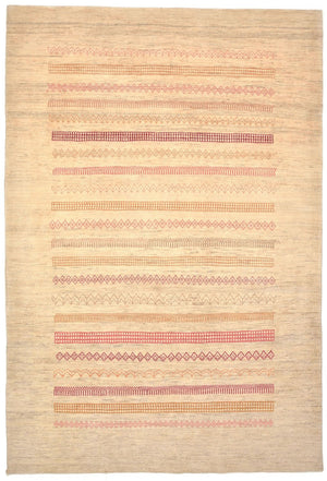 Gabbeh Tæppe - Loribaft Persisk - 301 x 205 cm - sand
