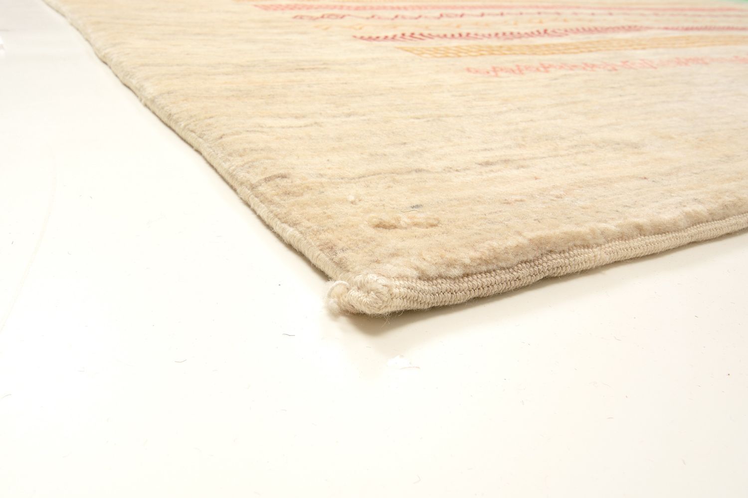 Gabbeh Tæppe - Loribaft Persisk - 301 x 205 cm - sand