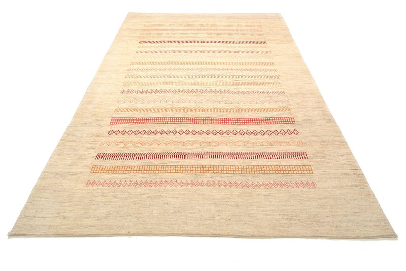 Gabbeh Tæppe - Loribaft Persisk - 301 x 205 cm - sand