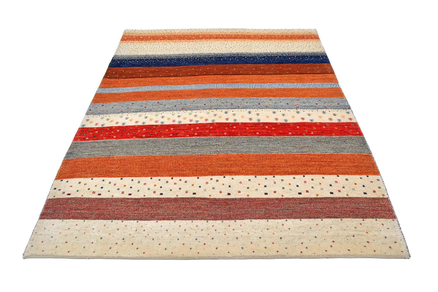 Gabbeh Tæppe - Loribaft Persisk - 213 x 160 cm - flerfarvet