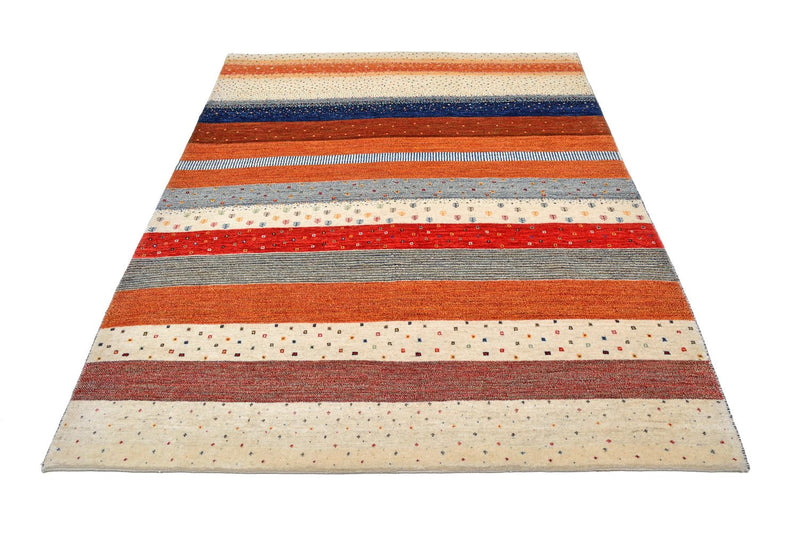 Gabbeh Tæppe - Loribaft Persisk - 213 x 160 cm - flerfarvet