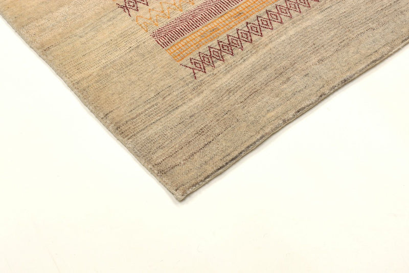 Gabbeh Tæppe - Loribaft Persisk - 206 x 128 cm - sand