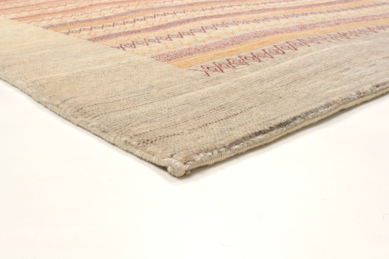 Gabbeh Tæppe - Loribaft Persisk - 206 x 128 cm - sand