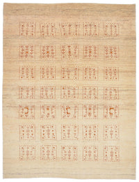 Gabbeh Tæppe - Loribaft Persisk - 198 x 148 cm - natur