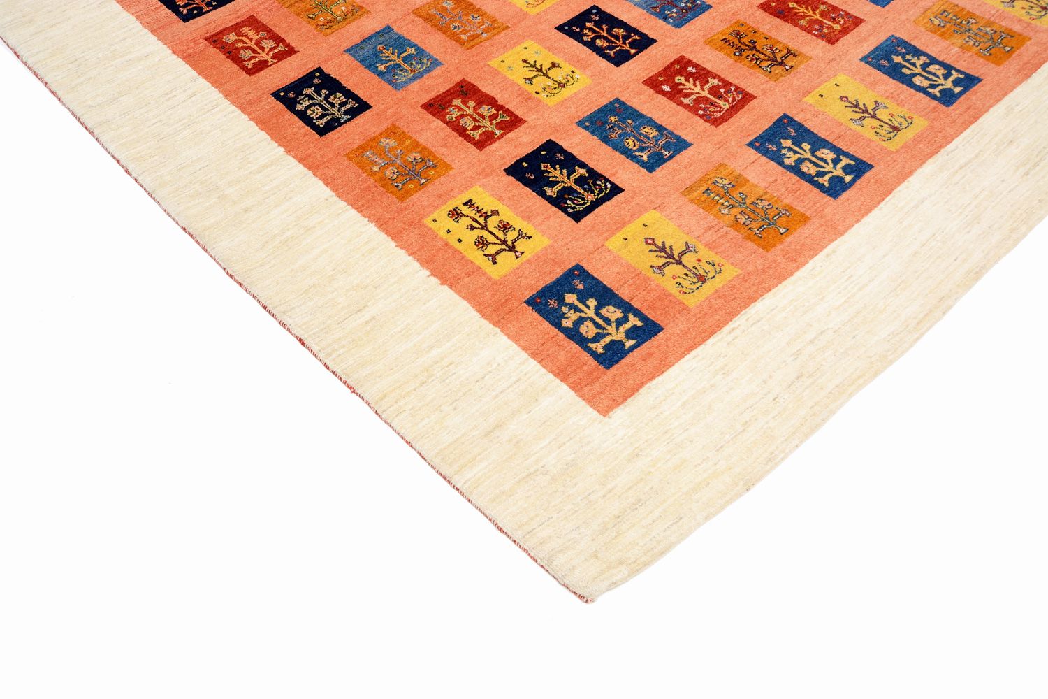 Gabbeh Tæppe - Loribaft Persisk - 355 x 249 cm - orange