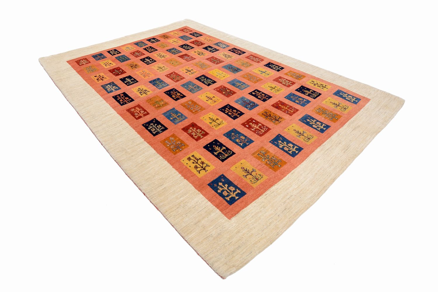 Gabbeh Tæppe - Loribaft Persisk - 355 x 249 cm - orange