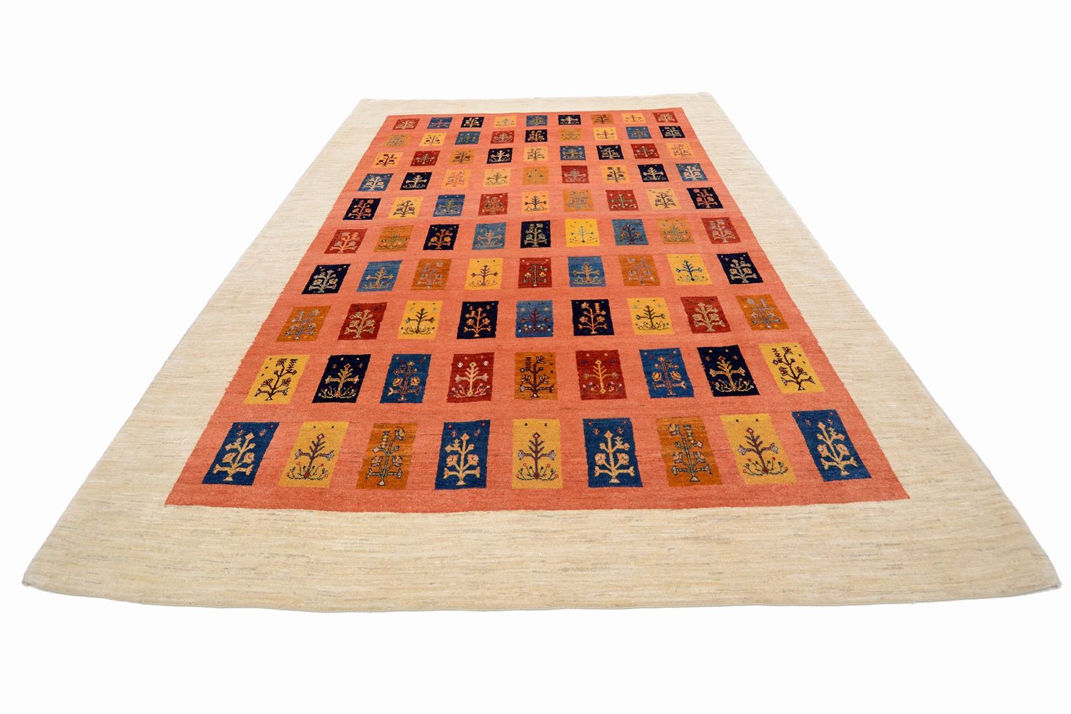 Gabbeh Tæppe - Loribaft Persisk - 355 x 249 cm - orange