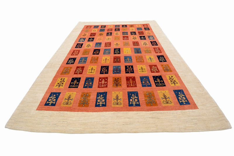 Gabbeh Tæppe - Loribaft Persisk - 355 x 249 cm - orange
