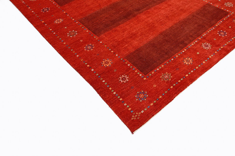 Gabbeh Tæppe - Loribaft Persisk - 332 x 230 cm - rød