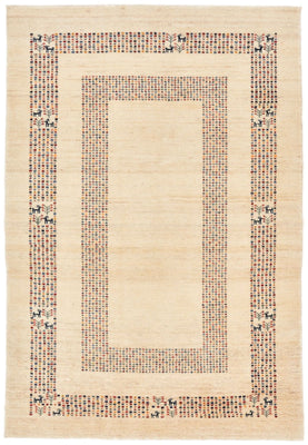 Gabbeh Tæppe - Loribaft Persisk - 180 x 120 cm - beige