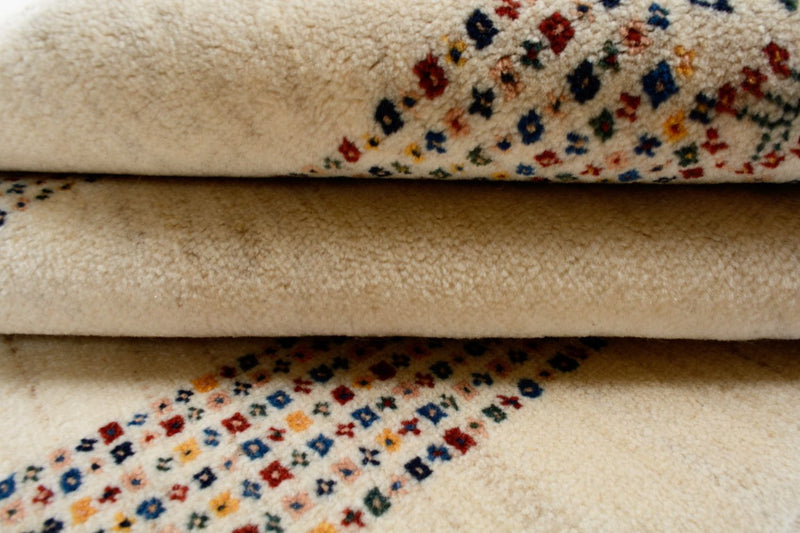 Gabbeh Tæppe - Loribaft Persisk - 180 x 120 cm - beige