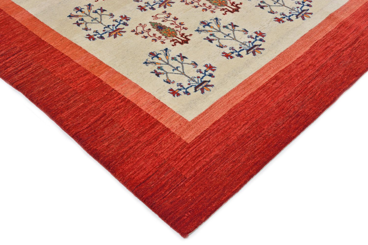 Gabbeh Tæppe - Loribaft Persisk - 298 x 200 cm - rød