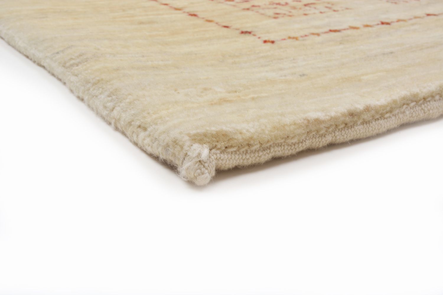 Gabbeh Tæppe - Loribaft Persisk - 174 x 106 cm - beige