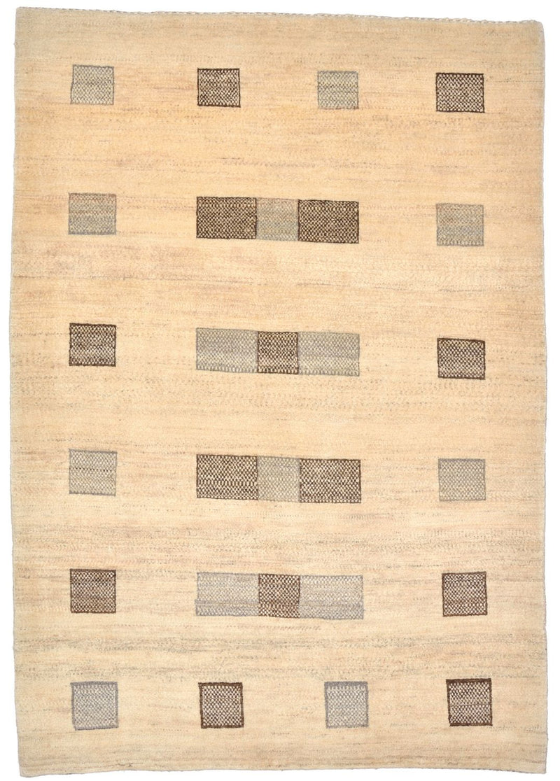 Gabbeh Tæppe - Loribaft Persisk - 179 x 125 cm - lys brun