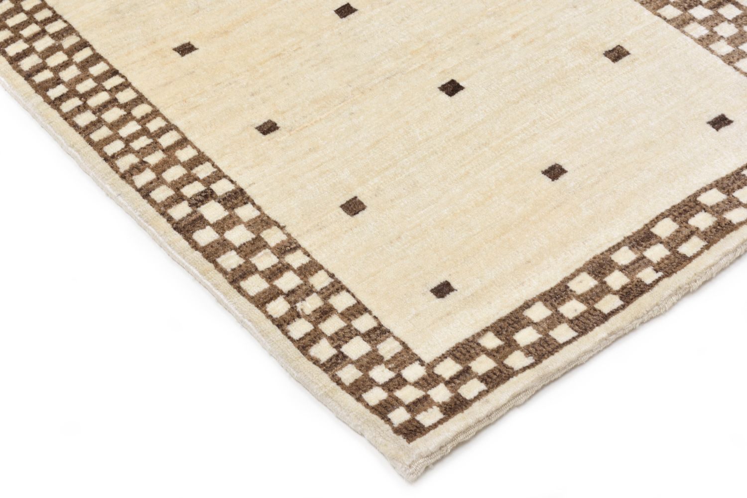 Gabbeh Tæppe - Loribaft Persisk - 108 x 71 cm - sand