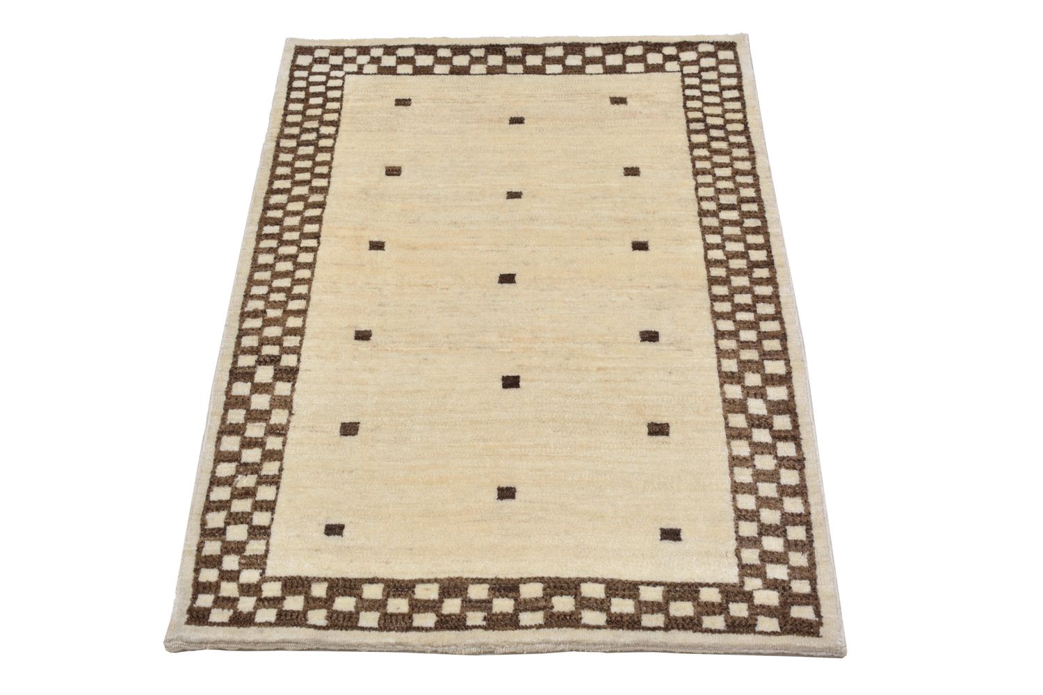 Gabbeh Tæppe - Loribaft Persisk - 108 x 71 cm - sand