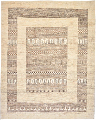 Gabbeh Tæppe - Loribaft Persisk - 253 x 203 cm - sand