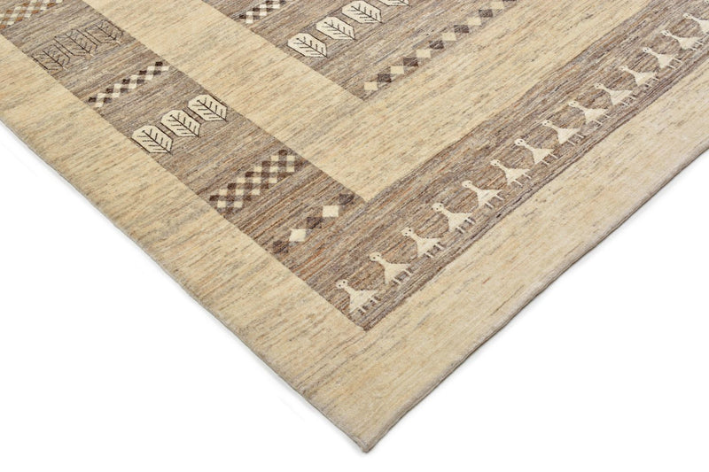 Gabbeh Tæppe - Loribaft Persisk - 253 x 203 cm - sand