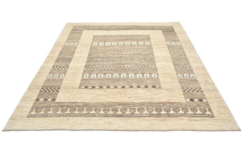 Gabbeh Tæppe - Loribaft Persisk - 253 x 203 cm - sand