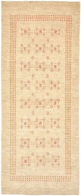 Løber Gabbeh Tæppe - Loribaft Persisk - 195 x 79 cm - beige