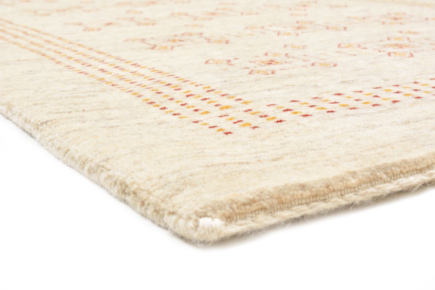 Løber Gabbeh Tæppe - Loribaft Persisk - 195 x 79 cm - beige
