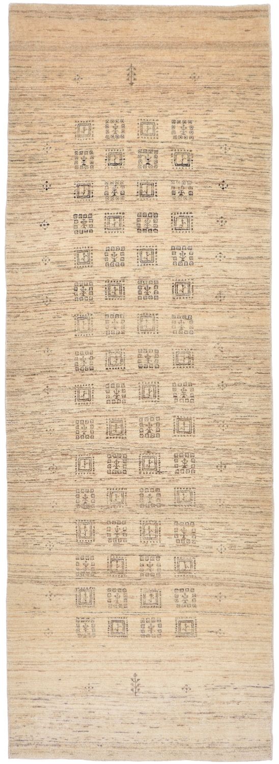 Løber Gabbeh Tæppe - Loribaft Persisk - 247 x 84 cm - sand