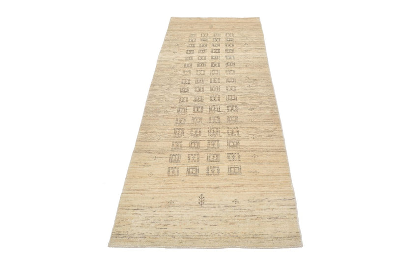 Løber Gabbeh Tæppe - Loribaft Persisk - 247 x 84 cm - sand