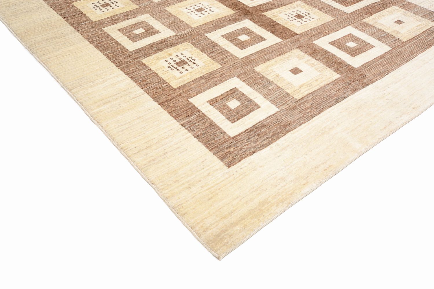 Gabbeh Tæppe - Loribaft Persisk - 380 x 264 cm - brun