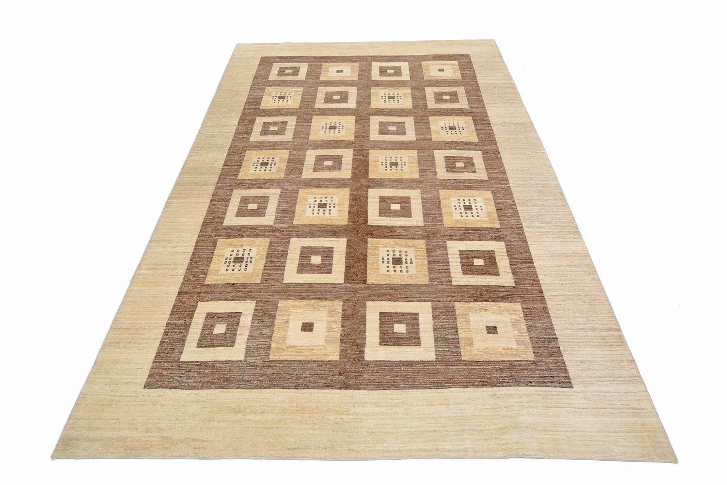 Gabbeh Tæppe - Loribaft Persisk - 380 x 264 cm - brun