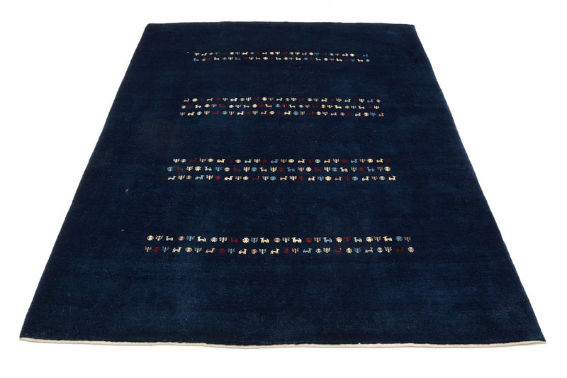 Gabbeh Tæppe - Loribaft Persisk - 209 x 154 cm - blå