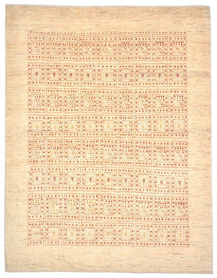 Gabbeh Tæppe - Loribaft Persisk - 202 x 157 cm - beige