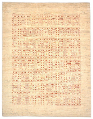 Gabbeh Tæppe - Loribaft Persisk - 202 x 157 cm - beige