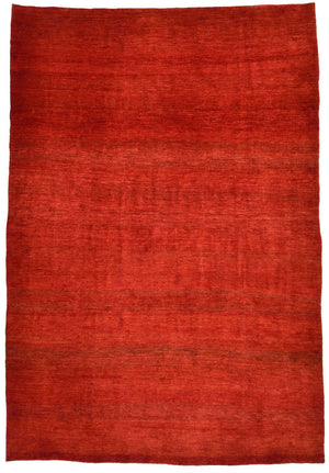 Gabbeh Tæppe - Loribaft Persisk - 424 x 292 cm - rød