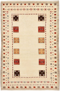 Gabbeh Tæppe - Loribaft Persisk - 127 x 84 cm - flerfarvet