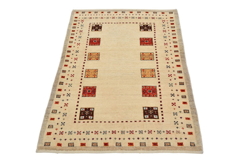 Gabbeh Tæppe - Loribaft Persisk - 127 x 84 cm - flerfarvet
