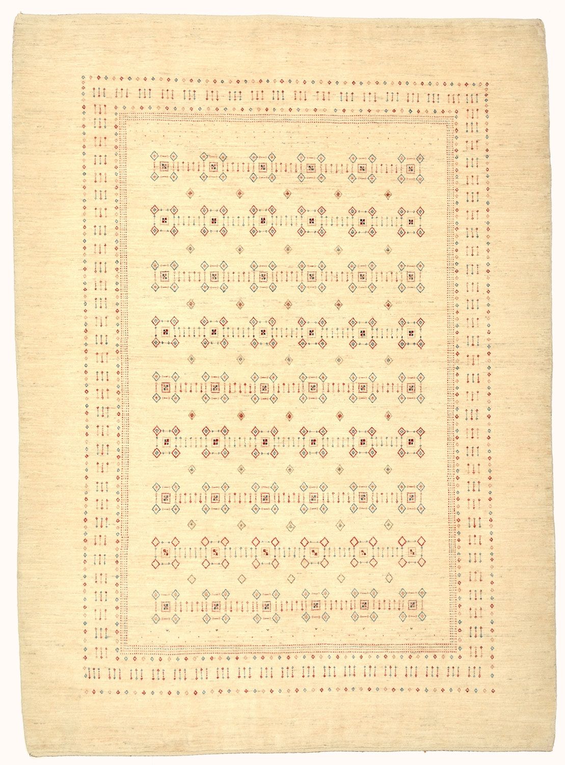 Gabbeh Tæppe - Loribaft Persisk - 239 x 174 cm - beige