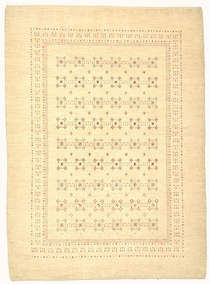 Gabbeh Tæppe - Loribaft Persisk - 239 x 174 cm - beige
