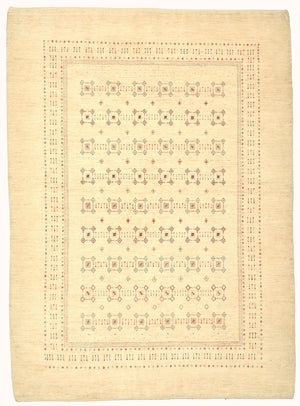 Gabbeh Tæppe - Loribaft Persisk - 239 x 174 cm - beige
