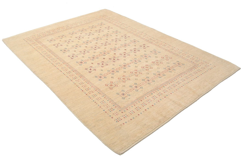 Gabbeh Tæppe - Loribaft Persisk - 239 x 174 cm - beige
