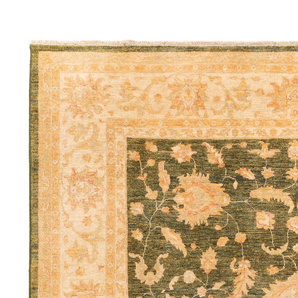Ziegler Carpet - 346 x 258 cm - olivengrøn