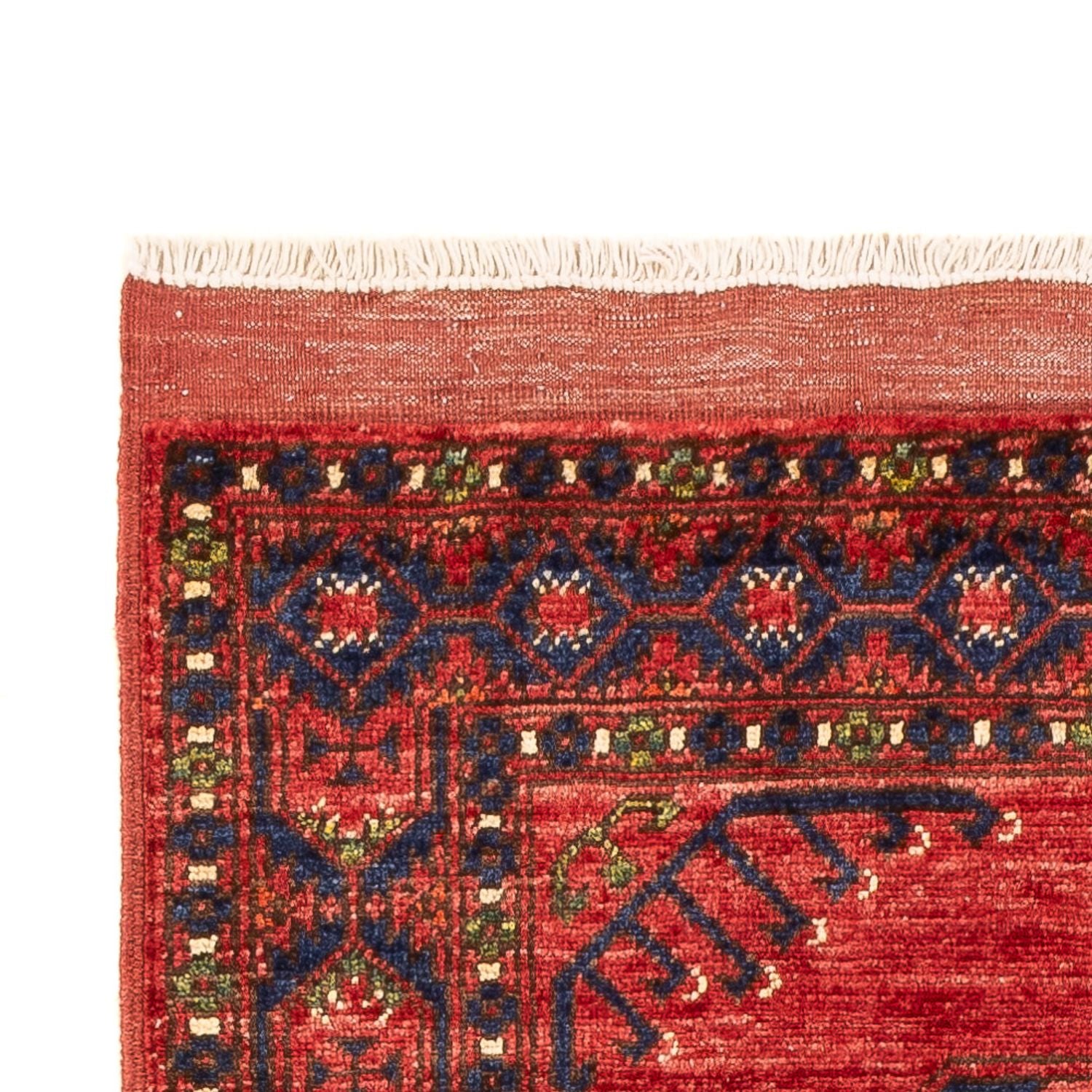 Løber Afghansk tæppe - 201 x 81 cm - rød