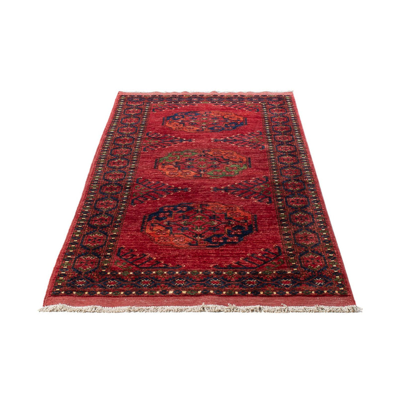Løber Afghansk tæppe - 201 x 81 cm - rød