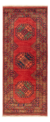 Løber Afghansk tæppe - 207 x 86 cm - rød
