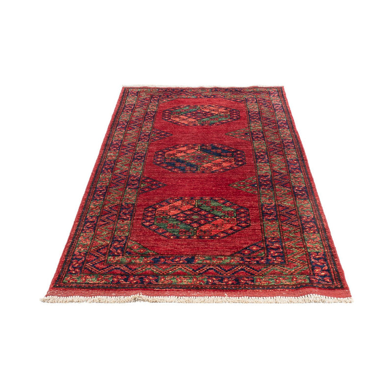 Løber Afghansk tæppe - 207 x 86 cm - rød