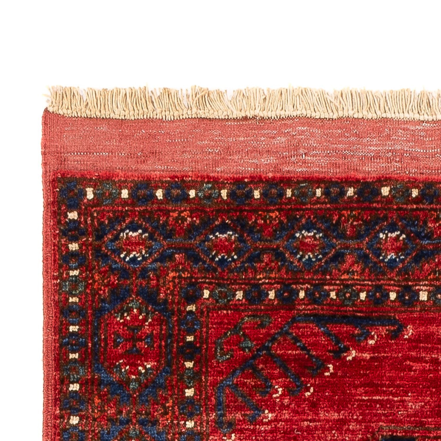 Løber Afghansk tæppe - 207 x 80 cm - rød